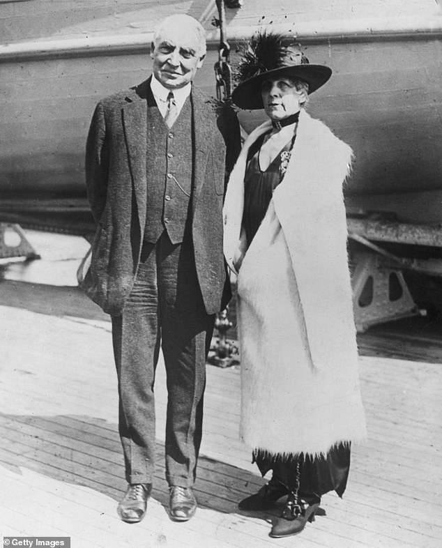 The loving letters sent by former President Warren G. Harding (seen with his wife Florence) to his mistress have been revealed in a daring new book.