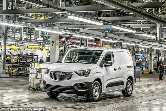 Production boost: Vauxhall owner Stellantis has announced it will begin manufacturing electric vans at its Luton plant from spring 2025.