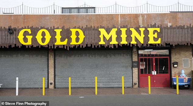 Gold Mine attractions on the once-bustling Canvey Island boardwalk are closed