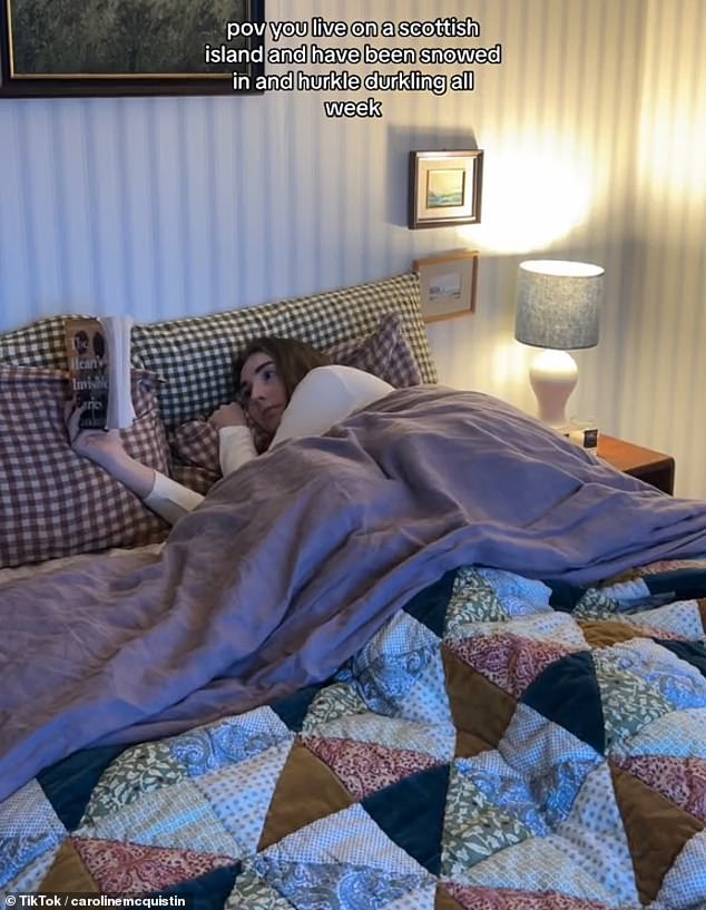 The latest TikTok trend, known as 'hurkle durkling', comes from Scotland and sees people resting in bed after their alarm.