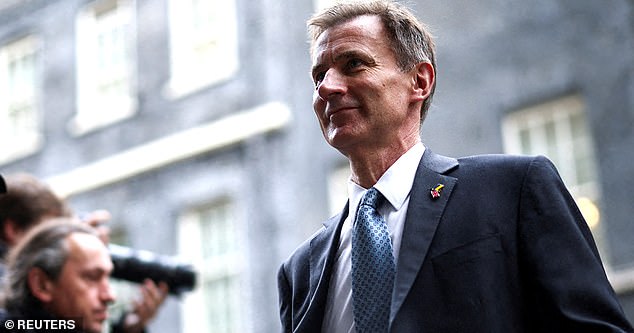 Mr Popular: Jeremy Hunt plans to raise taxes and cut spending to balance the books