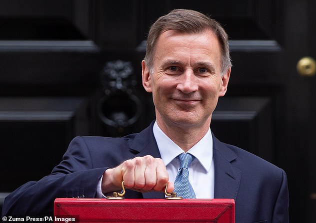 Chancellor Jeremy Hunt (pictured on Budget Day last week) said the Government is 