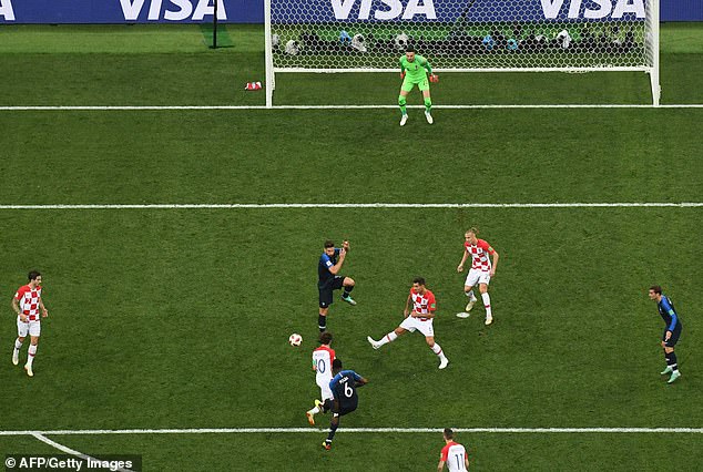 The midfielder scored in the World Cup final to help France to a 4-2 victory against Croatia.