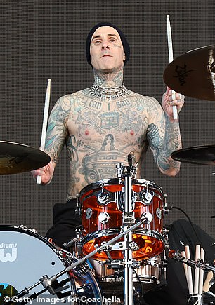 In the photo: Travis Barker.