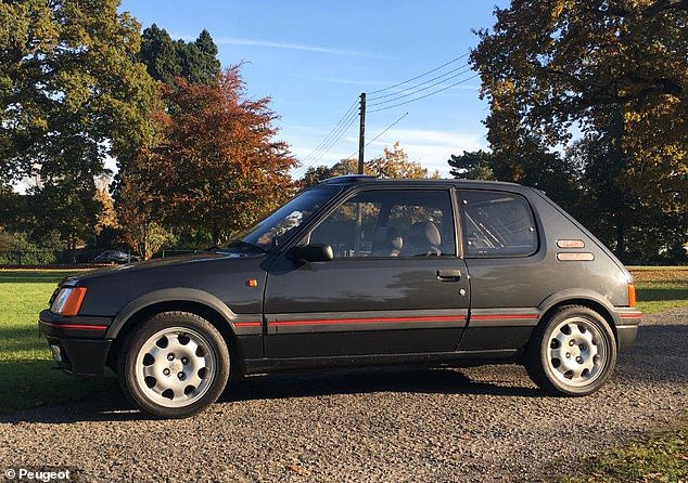 Values ​​of hot hatches from the 70s and 80s (i.e. the 205 GTi pictured) have increased the least in the last 5 years, but they started from a high point in 2019.