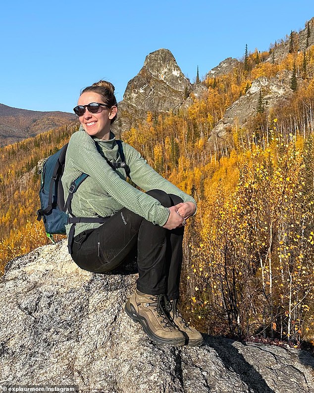 Lauren Hurst (seen in Alaska), 29, always had a passion for the outdoors and spent years on the move while working in various national parks and forests.