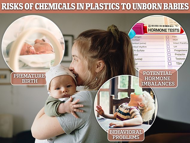 The latest research from New York University researchers found that daily exposure to phthalates, chemicals used to make plastic packaging for food and many cosmetics, may be linked to nearly 56,600 premature births in the U.S. in 2018. .