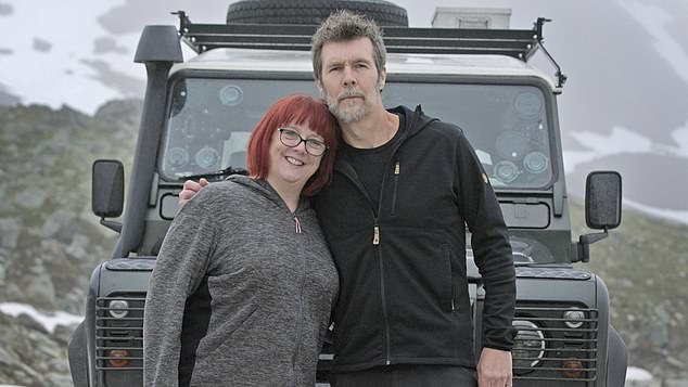 Rhod Gilbert and Angela Barnes photographed in The World's Most Dangerous Roads