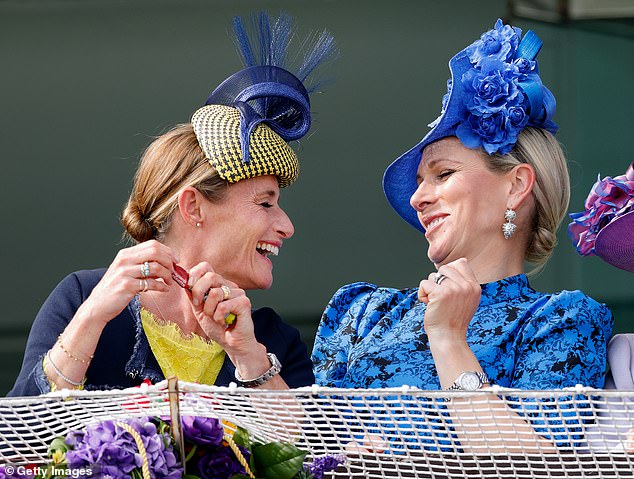 NHS midwife Dolly Maude, 51, left, is a close friend of Zara Tindall and will now become a bridesmaid to the Princess Royal.