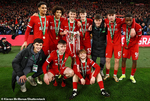 But the future looks bright for Liverpool with multiple academy stars dazzling in the FA Cup and League Cup this week.