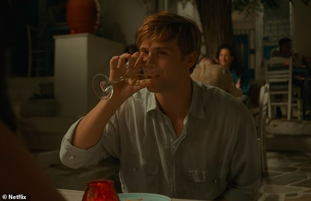 In the next episode, Emma and Dexter enjoy a candlelit dinner while vacationing on the Greek island of Paros, and the couple constantly fidget with their wine glasses during the scene.