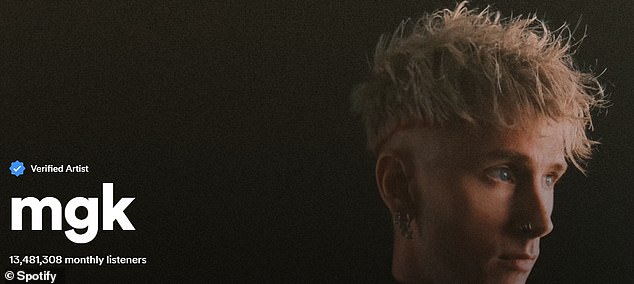 The musician, whose real name is Colson Baker, now goes by 'mgk' on the platforms.
