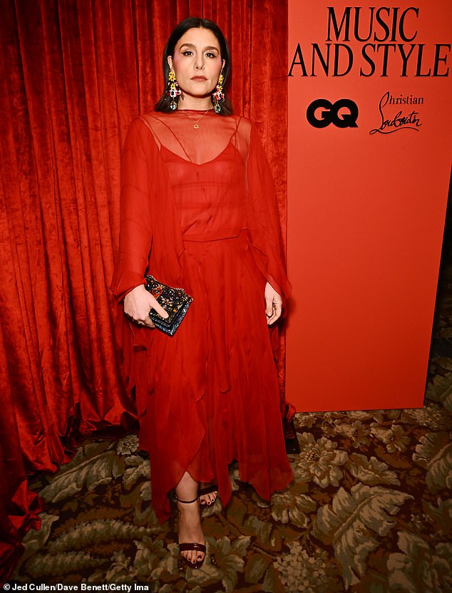 Also looking fabulous in red for the event was Jessie Ware, who turned heads in a floor-length dress.