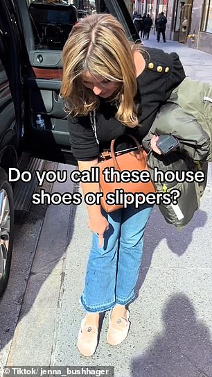 —Do you call these house shoes or slippers? the Today host asked.