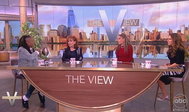Sara was noticeably absent from the panel on Thursday when Whoopi, Joy Behar, Sunny Hostin and Alyssa Farah Griffin appeared together.
