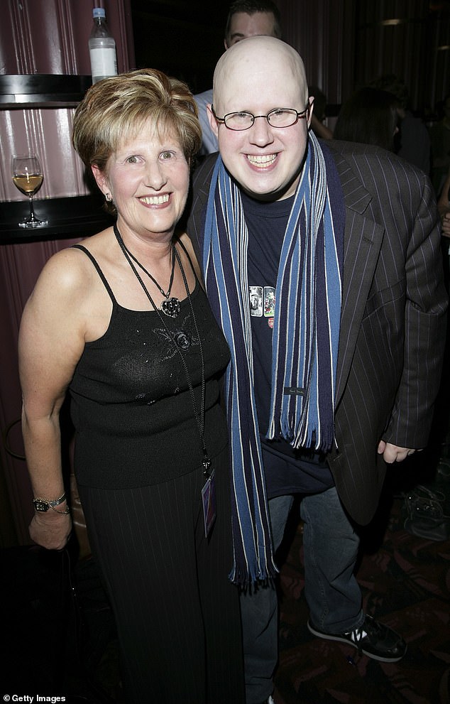 Matt is pictured with his mother Diana in 2006. His father passed away when Matt was just 22 years old.