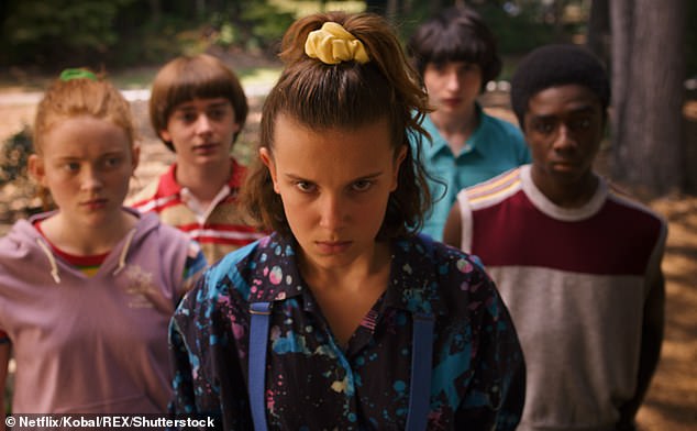 The Paramount+ series has 7.2 stars and more than 81,000 votes, beating out popular shows like Netflix's Stranger Things (pictured) and Black Mirror.