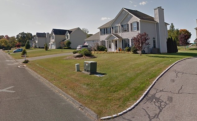 Houses photographed on a street in New Milford, Connecticut, which is about a two-hour drive from New York City