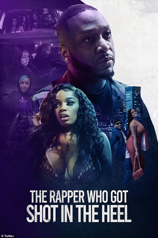 Many social media users took to X to share their reactions after the film poster for the drama titled The Rapper Who Got Shot in the Heel went viral.