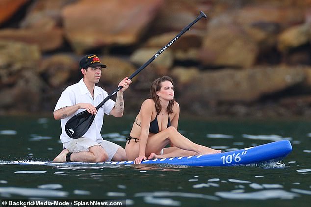 However, the rumored couple took some time for themselves as they ventured out together for a loved-up paddling session.