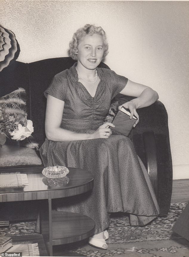 Soeson says his relationship with Riit became romantic in January 2013, when he was 37 and she was 92. She appears in the photo in 1957, aged 30.