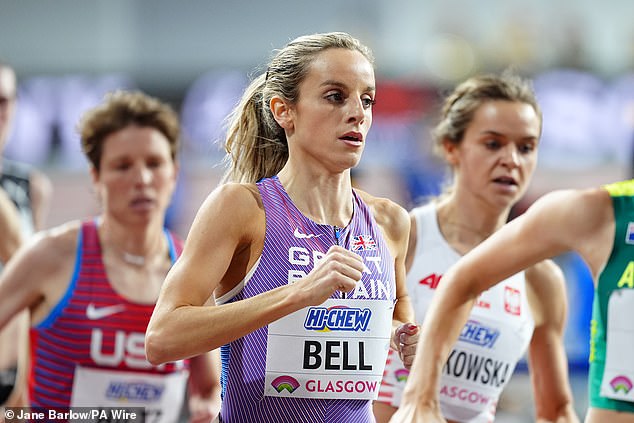 Georgia Bell qualified second for Sunday's 1,500m final on her senior debut for Great Britain.