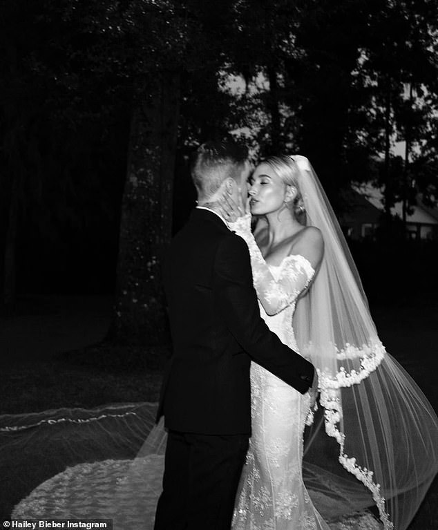 The model, 27, took to social media on Friday to share a series of adorable snaps of the couple, including a photo from their 2018 wedding.