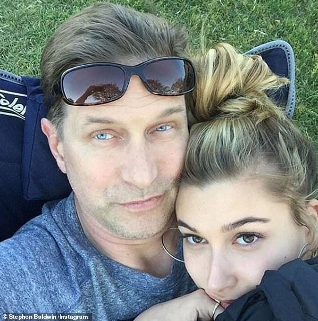 Earlier on Friday it was reported that Hailey was upset with her father Stephen Baldwin, 57, after he asked fans to 'say a little prayer' for her and Justin; seen in 2016