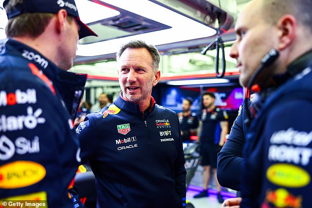 Horner took his position in the Red Bull paddock as usual on Friday during third practice and qualifying.