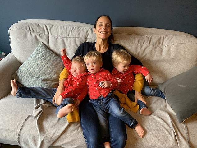 Leila with her three children. She feels so strongly that she must remove the guilt from mothers that she is now working to change the narrative so that other mothers feel equally liberated.