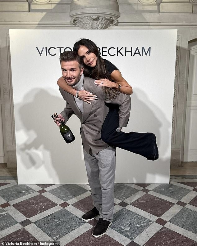 It was a momentous evening for Victoria Beckham as she proudly watched her latest collection show during Paris Fashion Week on Friday.