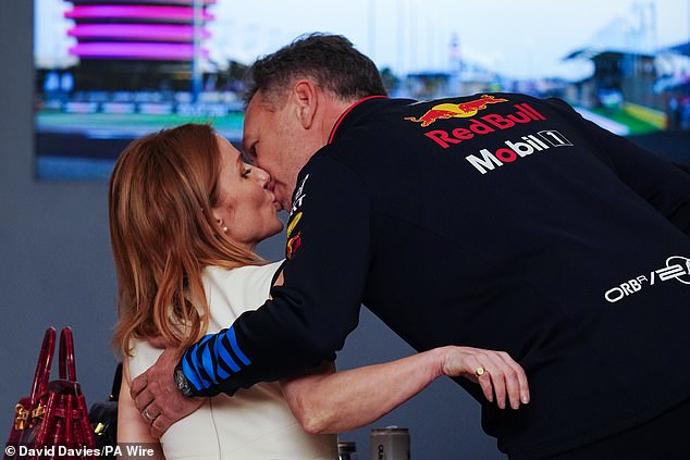1709394855 234 Geri Horner showed tension towards Christian and was pushing her