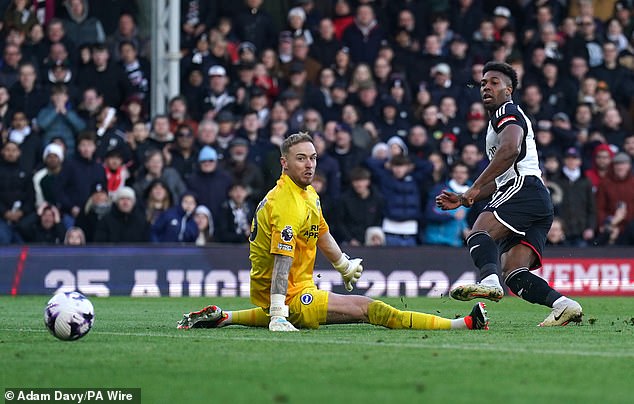Adama Traore finished off a quick counterattack to score Fulham's first goal