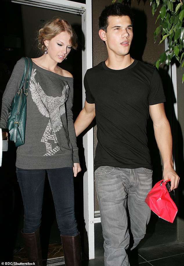 Taylor Swift pictured with her ex-boyfriend Taylor Lautner, who fits the 'Twink' type