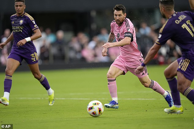Messi joined the scoring attack after the break with his first goal in the 57th minute.