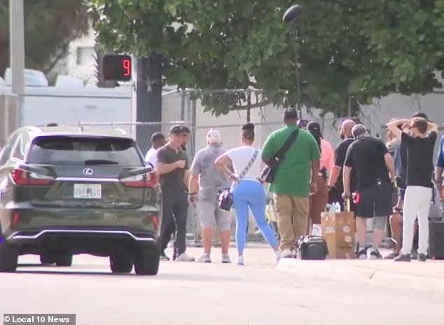 Local 10 News cameras spotted Will Smith and Martin Lawrence filming scenes in Miami on Friday. Filming of the film caused traffic jams in the city's Brickell neighborhood.