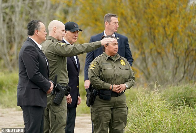 President Biden receives a tour of the border with CBP agents on the Rio Grande in Brownsville, Texas.