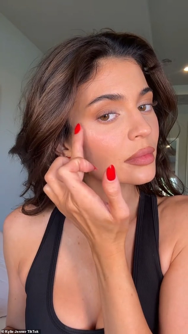 Along with her other business projects, Kylie recently promoted her makeup in a TikTok clip.