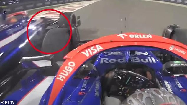 Yuki Tsunoda almost collided with the Australian after the race on the recovery lap