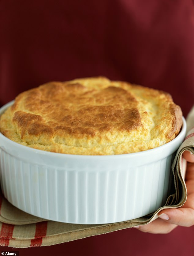 The best cheese soufflé, apparently served at Broadspear in Hampshire by Harry and Clodagh Herbert