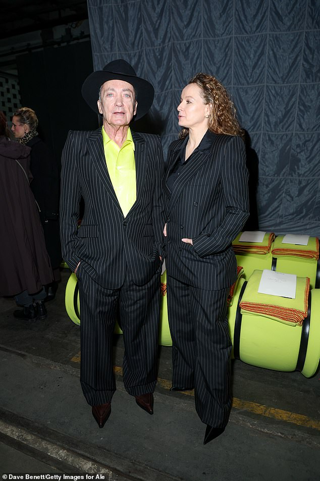 Samantha Morton (right) poses with German actor Udo Kier (left)