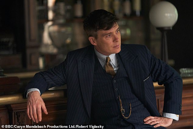 Murphy as Tommy Shelby in Peaky Blinders. He was credited with popularizing the short, faded, slicked back and side-swept hairstyle.
