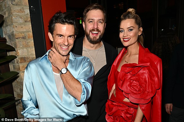 Jonathan Bailey, Iain Stirling and Laura Whitmore attend Warner Music party
