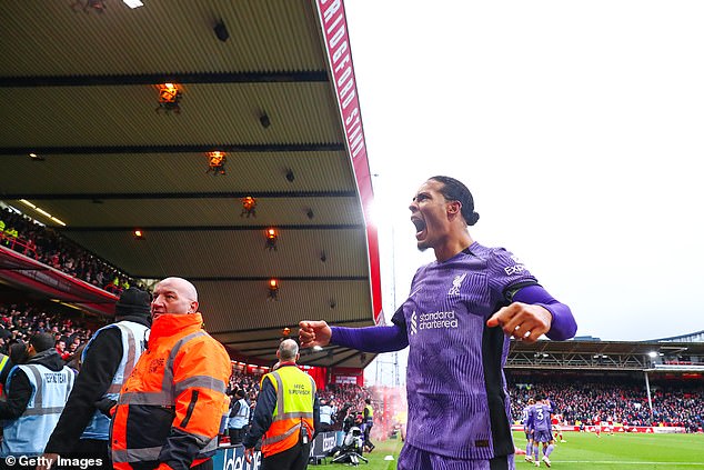 Virgil van Dijk couldn't contain his joy as he picked up the phone before shouting 'let's go'