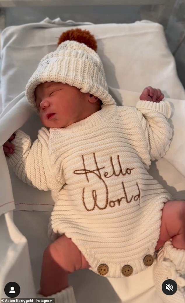 The JLS star, 36, took to Instagram to announce that they had welcomed a daughter, named Riley Skye.
