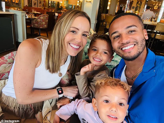 Aston and Sarah are already proud parents of two sons, Grayson, five, and Macaulay, three.