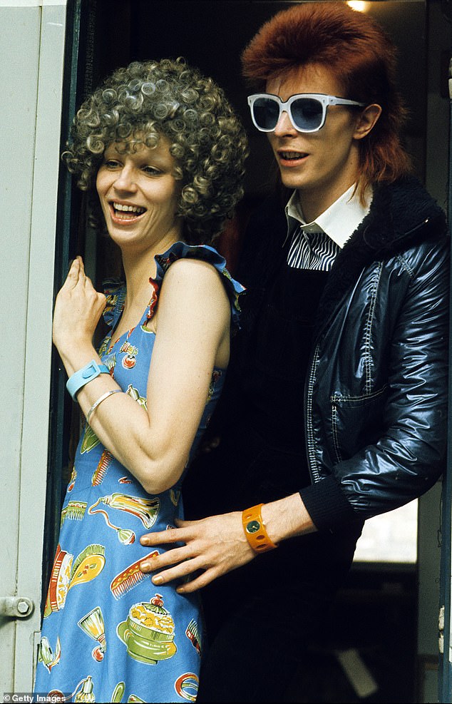 David Bowie and his first wife Angie photographed in January 1974. The couple divorced in 1974 and share a son.