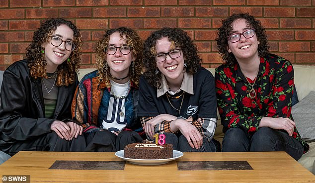 Ellie, Holly, Georgie and Jess will celebrate their 18th birthday on March 23, 2024.