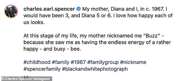1709486116 372 Earl Spencer shares a sweet childhood photo with Princess Diana