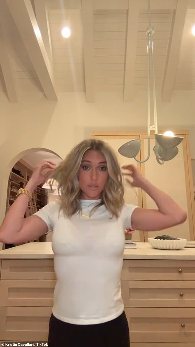 'So what are you going to do about it?' Cavallari mouthed. Another off-screen voice responded, 'We're reporting it,' and the Uncommon James founder asked as he continued lip-syncing, 'Are you going to arrest me?' Are you going to give me a fine?